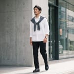 白シャツコーデ メンズの着こなし
