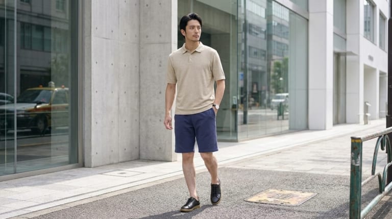 40代のハーフパンツは痛い？メンズが外さない選び方4つと着こなし