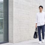 スラックスおすすめブランドの着こなし