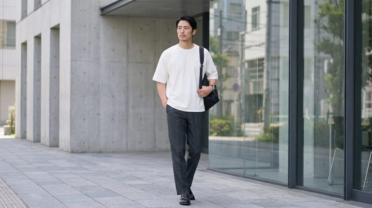 大学生メンズ バッグ おすすめ ブランドの着こなし