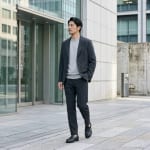 メンズ 秋 アウターの着こなし
