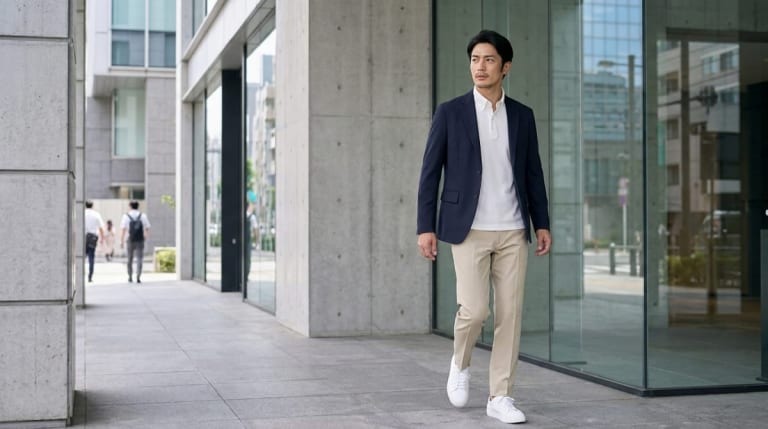 オフィスカジュアルのパンツ｜メンズが選ぶ3種類と5つの基準