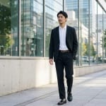オフィスカジュアル 秋 メンズの着こなし
