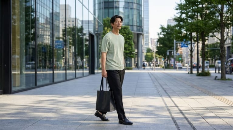 50代オフィスカジュアル｜ぽっちゃりメンズが迷わず整う着こなし5原則