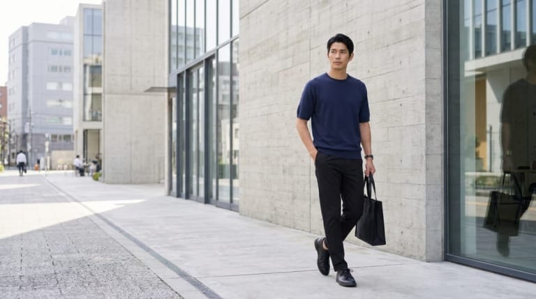 40代メンズのテーパードパンツ｜ダサ見えしない選び方とコーデ実例