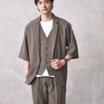 オフィスカジュアルの新定番！ブラウンスーツで作る男らしい上品スタイル