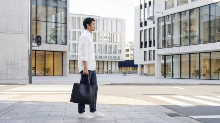 社会人のトートバッグ メンズの選び方｜ビジネスで困らない5つのポイントと素材・予算