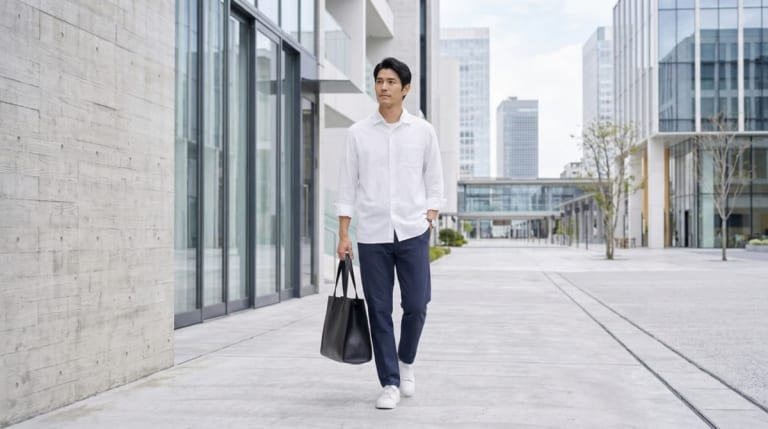 モスグリーンに合う色 メンズ｜白・黒・ベージュで組む7色と着こなし