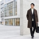 ビジネスコート 軽い 暖かいの着こなし