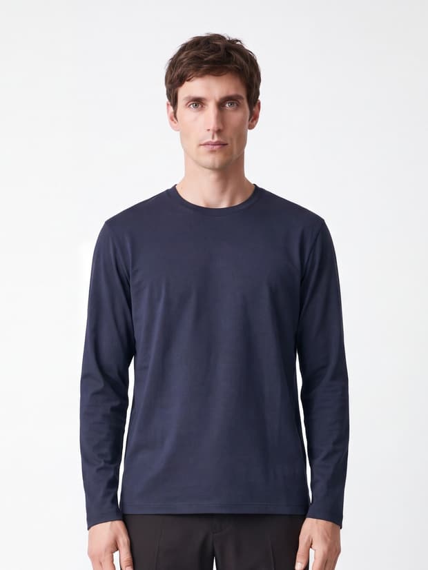 CODEロングスリーブTシャツ ネイビー