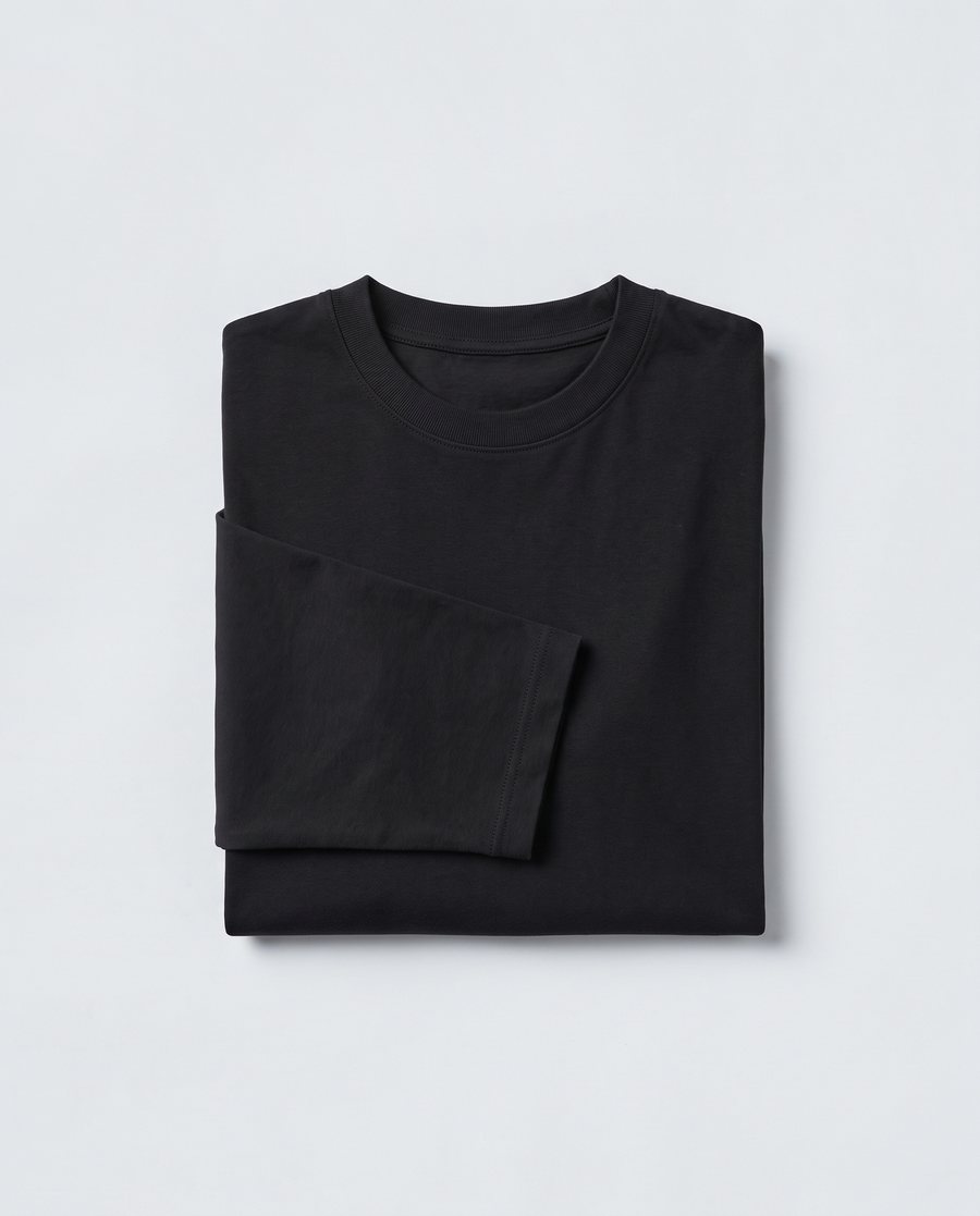 ルーズ長袖​Tシャツ ブラック