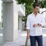 50代 シャツ メンズの着こなし