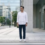 50代 tシャツ メンズ ブランドの着こなし